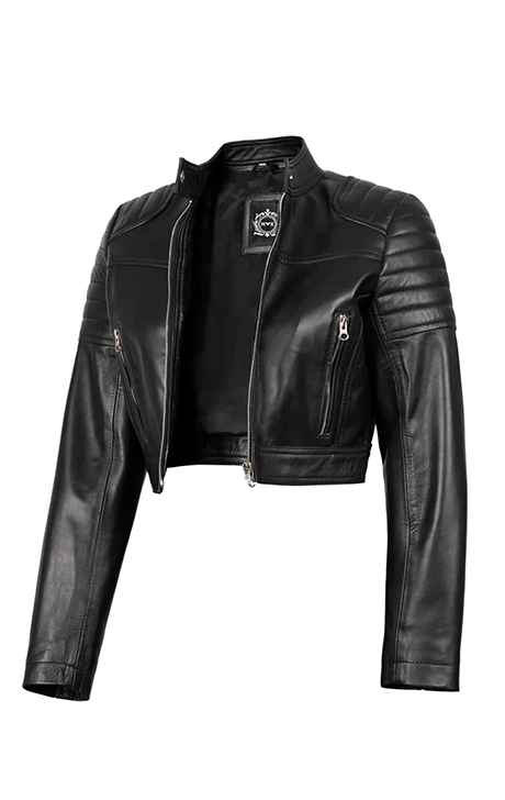 Women’s Black Motorcycle Jacket