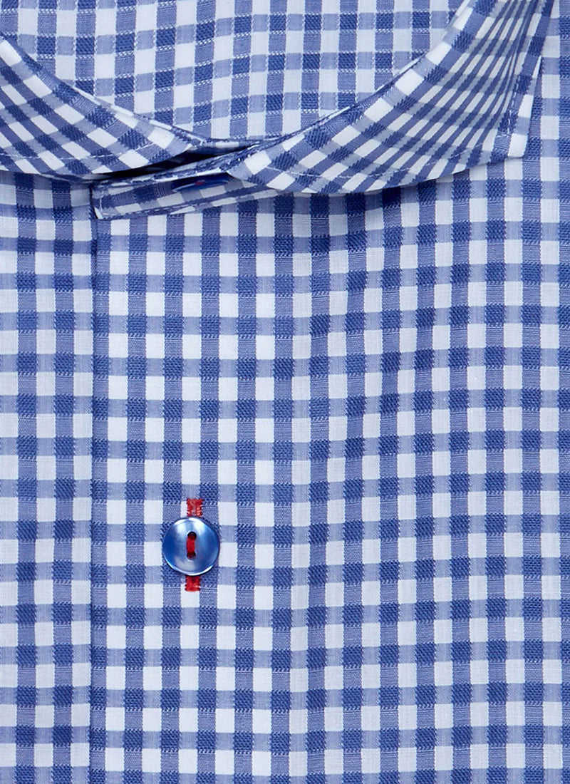 MYK Navy Check Shirt