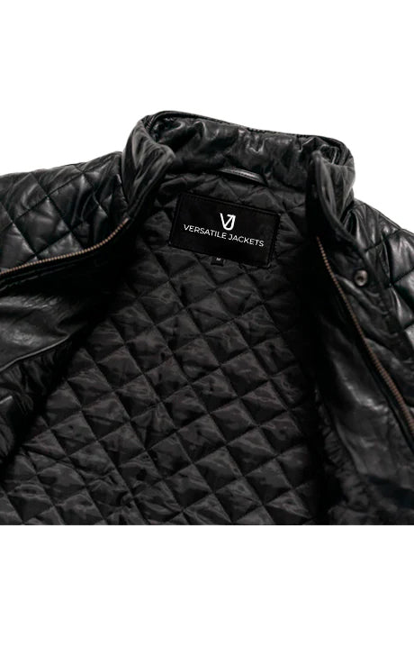 Biker Style Quilted Vest