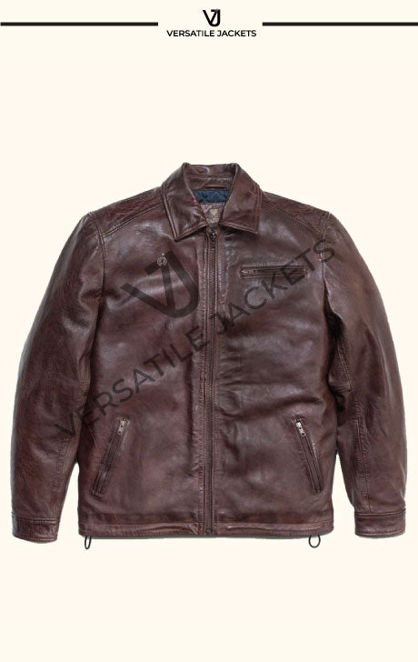 Glenwood Leather Racer Jacket - Versatile Jackets