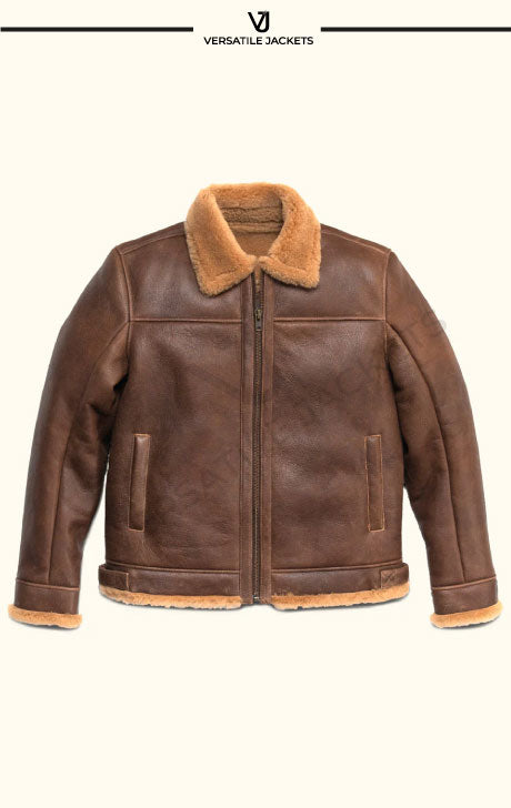 Sheepskin Leather Bomber Jacket