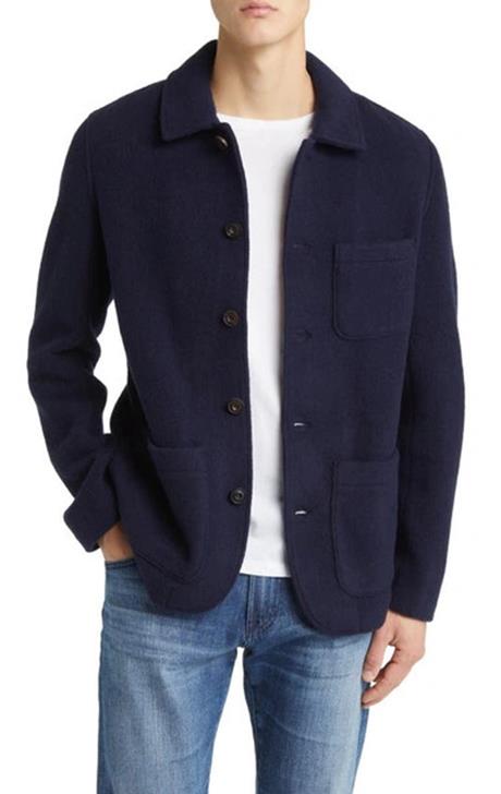 Felted Wool Bland Chore Coat - Versatile Jackets
