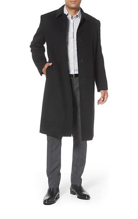Stanley Classic Fit Wool & Cashmere Overcoat - Versatile Jackets