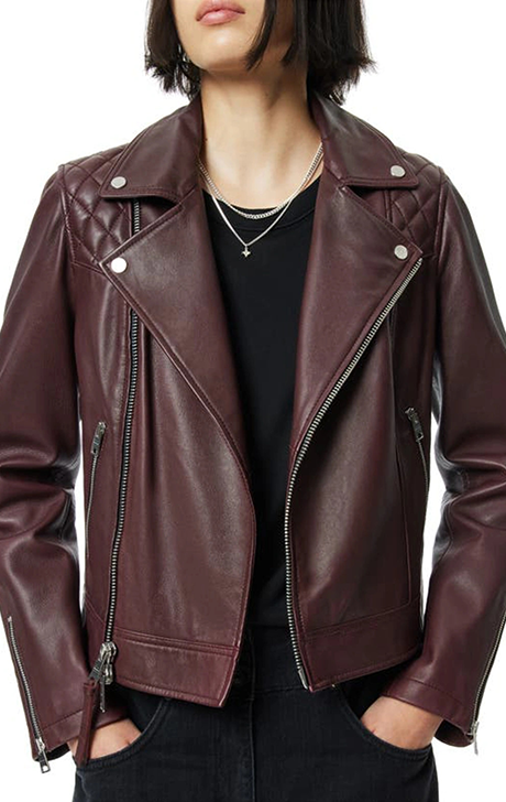 Caden Leather Biker Jacket