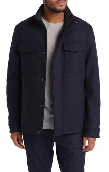Wool Blend Field Jacket - Versatile Jackets