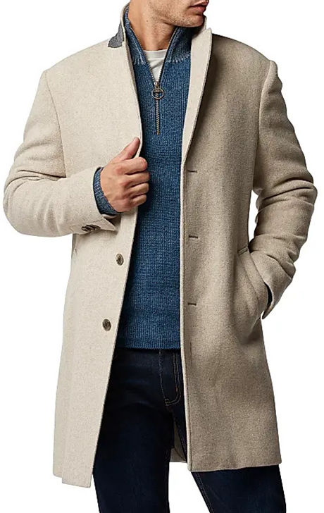 Lodestone Wool Blend Overcoat - Versatile Jackets
