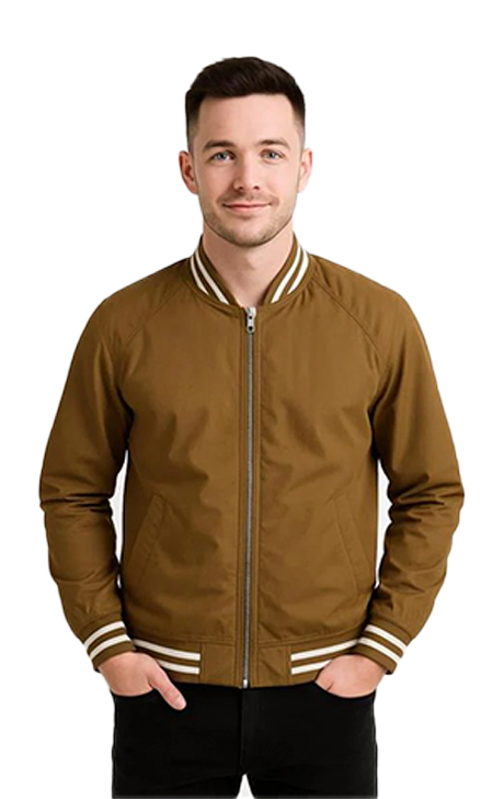 Mens Regular Fit Bomber Jacket