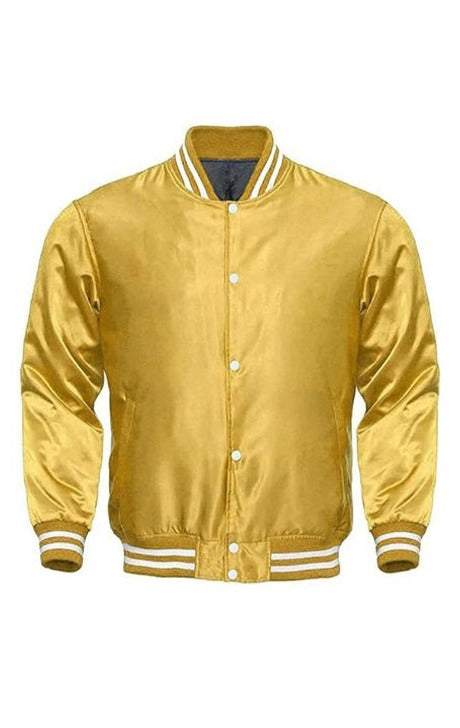 YELLOW SATIN JACKET - Versatile Jackets