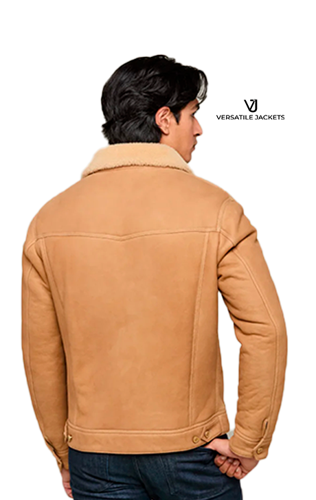 Mens Shearling Trucker Jacket