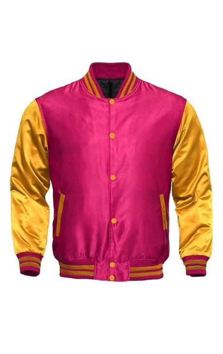 PINK AND GOLD SATIN JACKET - Versatile Jackets