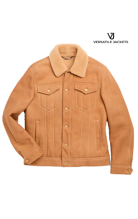 Mens Shearling Trucker Jacket